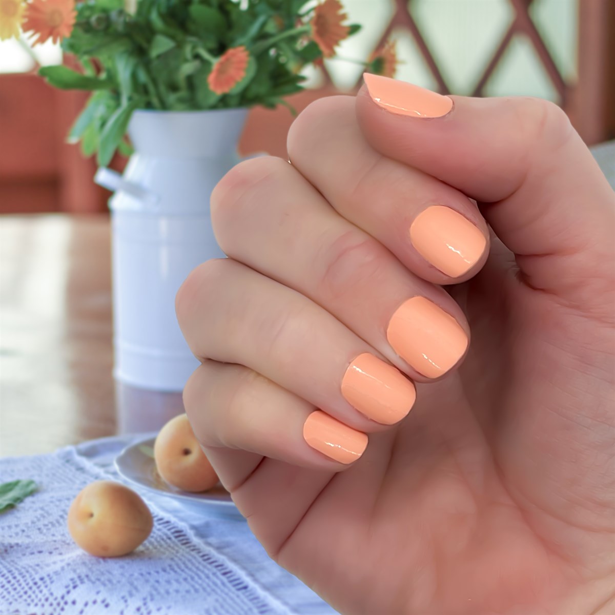 Buy DEBELLE GEL NAIL LACQUER APRICOT DEW PASTEL PINK NAIL POLISH Online   Get Upto 60 OFF at PharmEasy