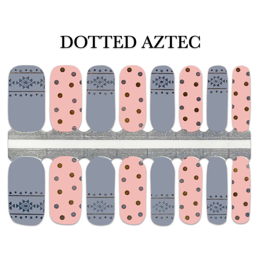 Nail Wrap - Dotted Aztec