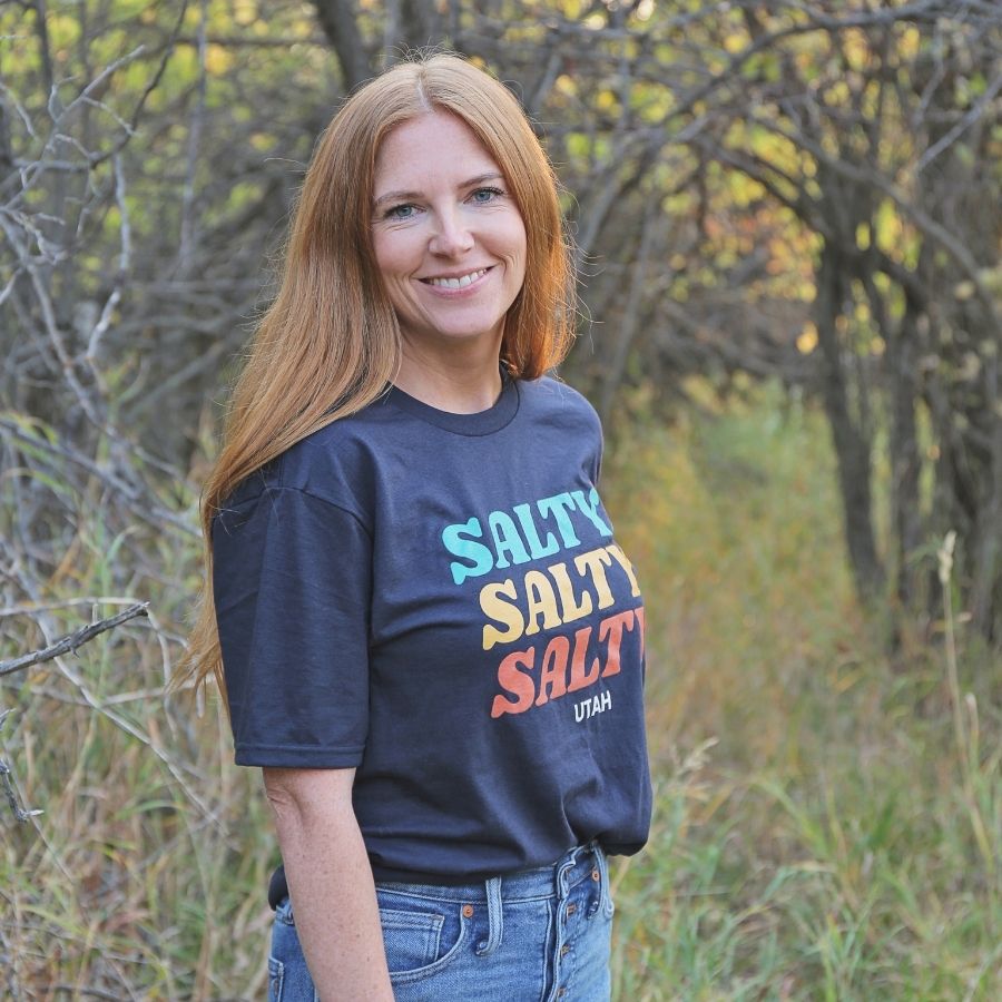Salty Salty Salty Graphic Tee - Navy - All sales final