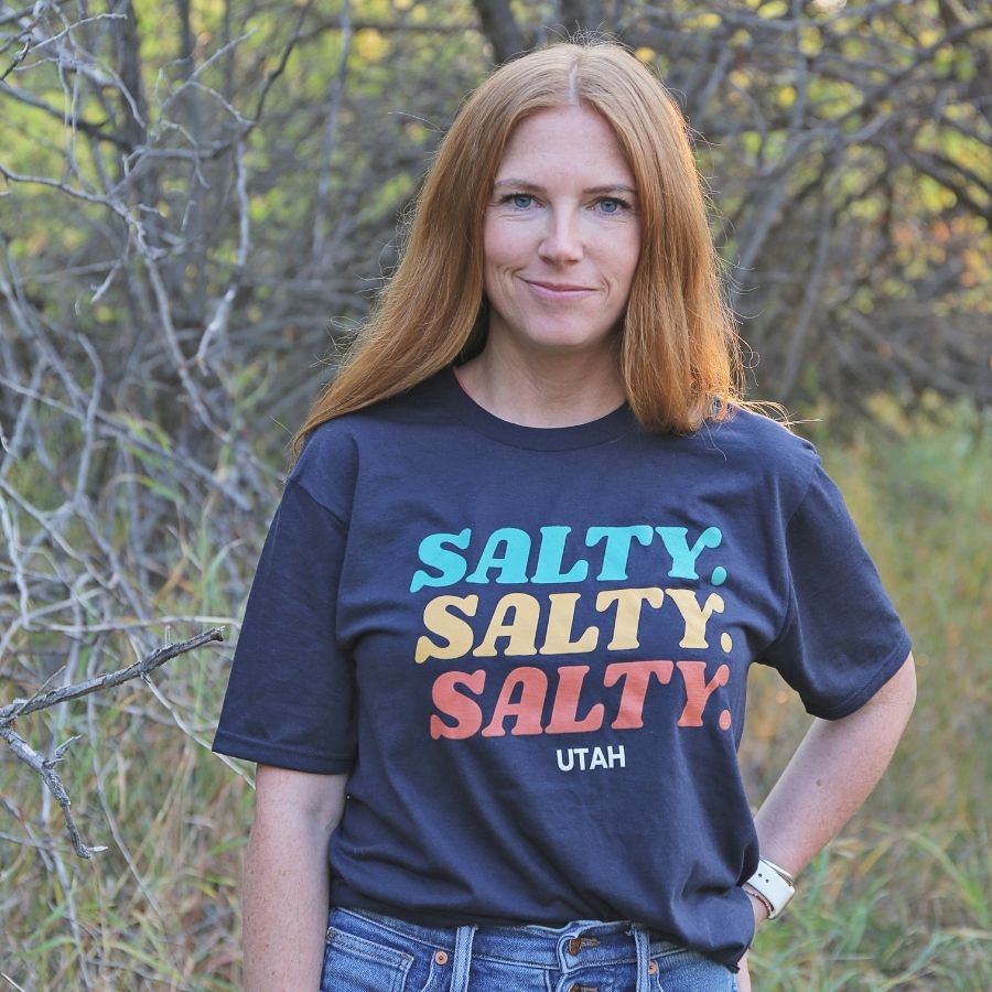 Salty Salty Salty Graphic Tee - Navy - All sales final